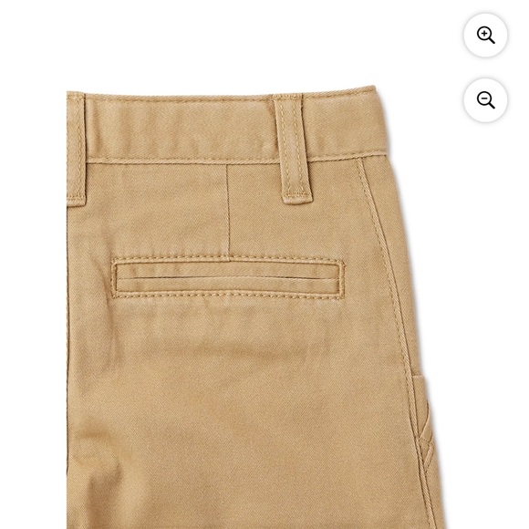 Wonder Nation Boys Size 6 Flat Front Shorts Zipper Snap Button School Uniform - Picture 2 of 7